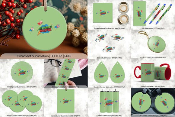 Alphabet Master Sublimation Bundle