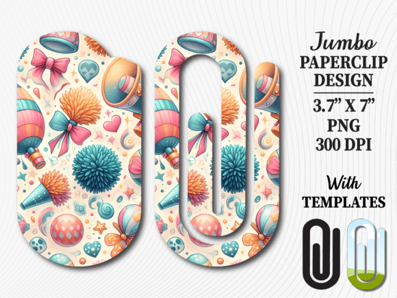 Boho Party Balloon Jumbo Paperclip