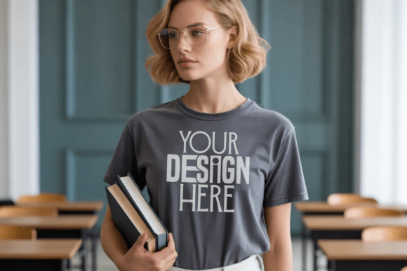 Designing the Perfect Educator Apparel: A Comprehensive Guide to the Pepper Comfort Colors 1717 Teacher Mockup