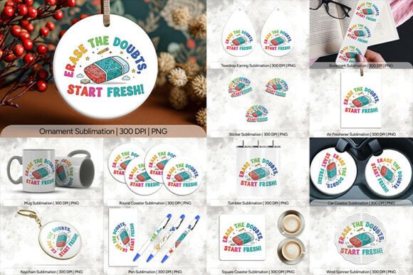 Erase Doubts Start Fresh PNG
