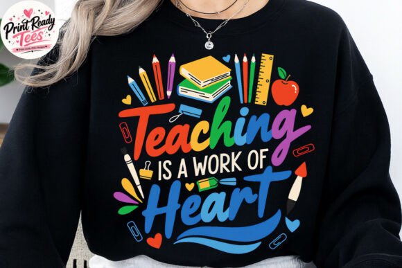 Evaluating the Eaching is a Work of Heart Colorful PNG for Educational Design Projects