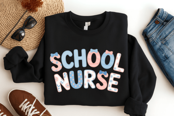 Floral School Nurse PNG