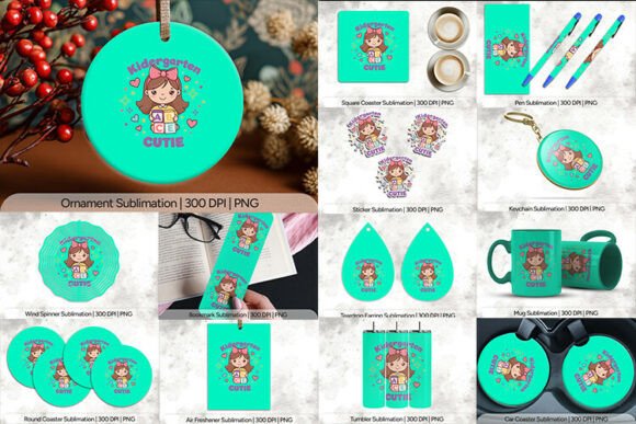 Kindergarten Cutie Sublimation PNG: A Complete Design Resource
