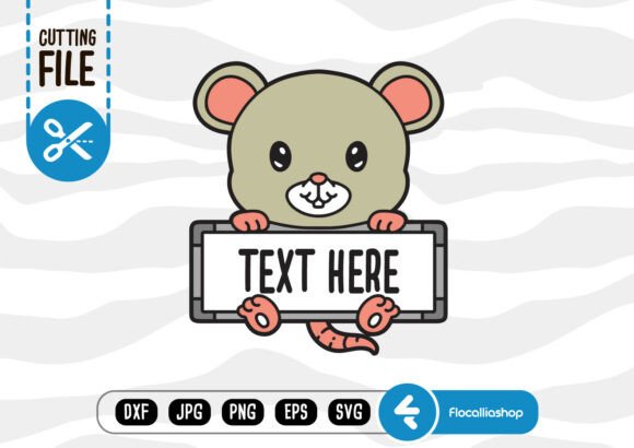 Layered Board Name Frame, Mouse SVG: Integrating 3D Classroom Decor into Your Design Workflow