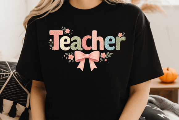 Pastel Bow Teacher Bow PNG