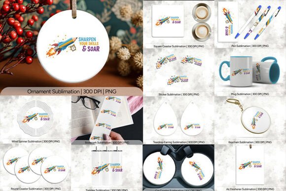 Sharpen Your Skills and Soar PNG Design