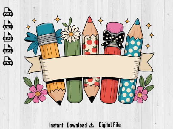 The Art of Personalization: Elevating Teacher Gifts with the Personalized Teacher Pencil Bow PNG
