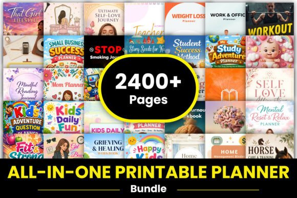 The Ultimate Guide to the All-in-One Printable Planner Bundle: Transform Your Life with Digital Organization